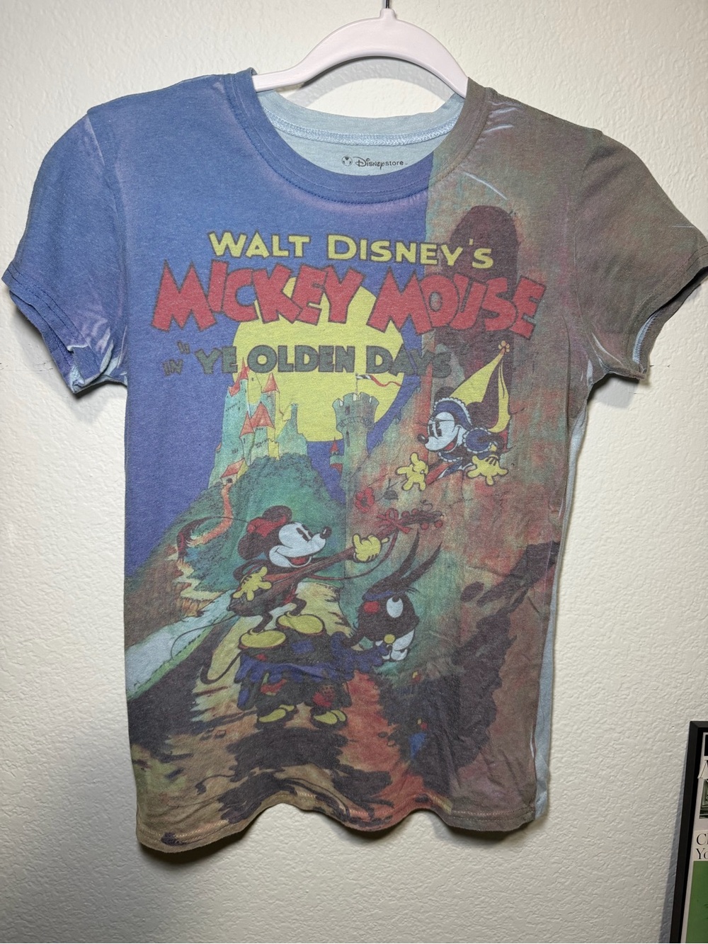 Disney Blue Vintage-Style Mickey Mouse Graphic Tee